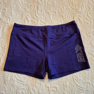 IAB MFG women's size 14 or XXL purple Booty Crossfit shorts, EUC